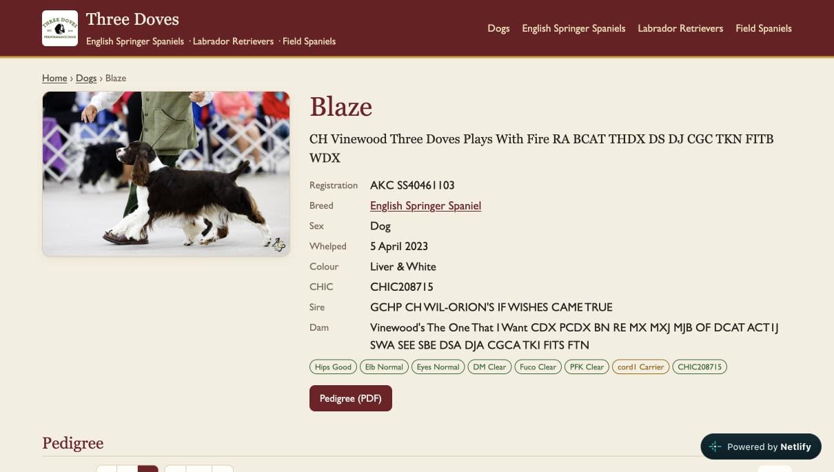 A page for every public dog.